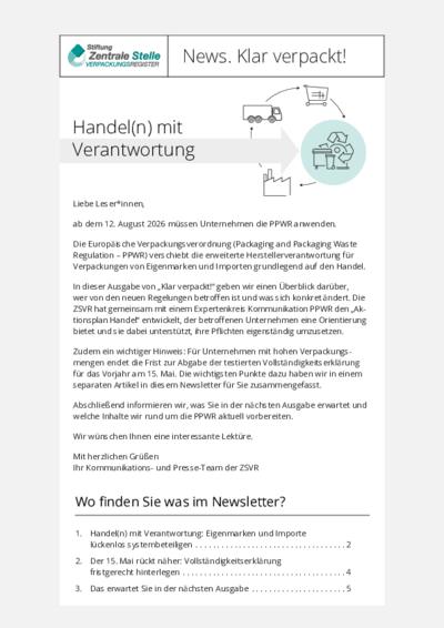 Ausgabe April 2026 Beim Anklicken öffnet sich die PDF Newsletter Ausgabe April 2026 in einem neuen Fenster.